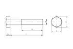 Šroub se šestihrannou hlavou a částečným závitem – 16 × 150 mm ZB