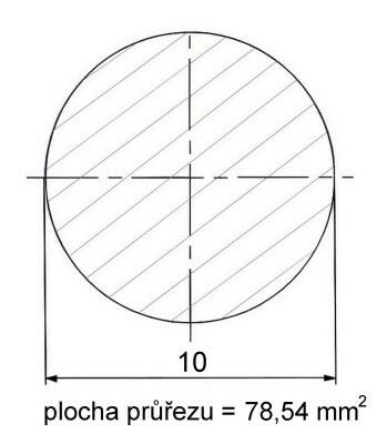 Kruhová ocel tažená 10 mm