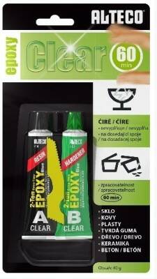 Lepidlo epoxidové ALTECO 6100 CLEAR EPOXY čiré – 40 g