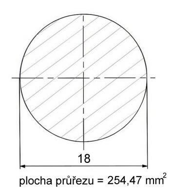 Kruhová ocel tažená 18 mm