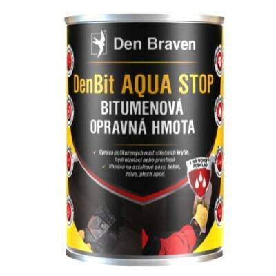 Tmel střešní bitumenový Den Braven DenBit Aqua Stop – 1 kg